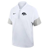 Nike Iowa Hawkeyes 2025 Sideline Coaches Lightweight Short Sleeve Jacket