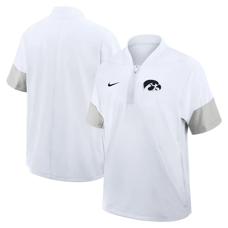 Nike Iowa Hawkeyes 2025 Sideline Coaches Lightweight Short Sleeve Jacket