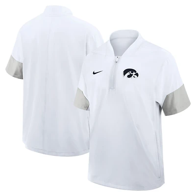 Nike Iowa Hawkeyes 2025 Sideline Coaches Lightweight Short Sleeve Jacket