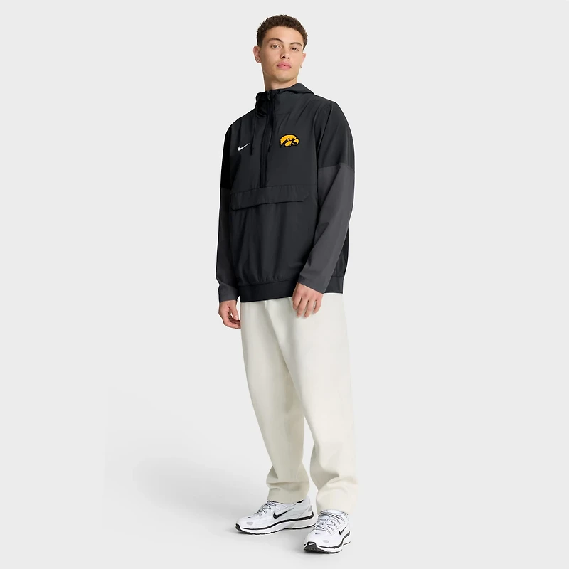 Nike Iowa Hawkeyes Anorak Half-Zip Hoodie Jacket