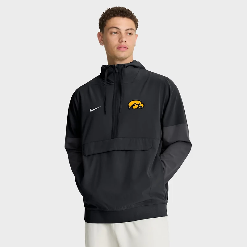 Nike Iowa Hawkeyes Anorak Half-Zip Hoodie Jacket