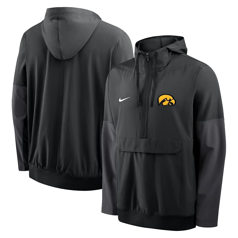 Nike Iowa Hawkeyes Anorak Half-Zip Hoodie Jacket