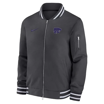Nike Kansas State Wildcats Full-Zip Bomber Jacket