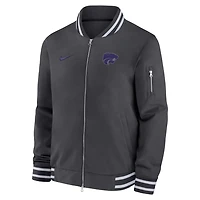 Nike Kansas State Wildcats Full-Zip Bomber Jacket