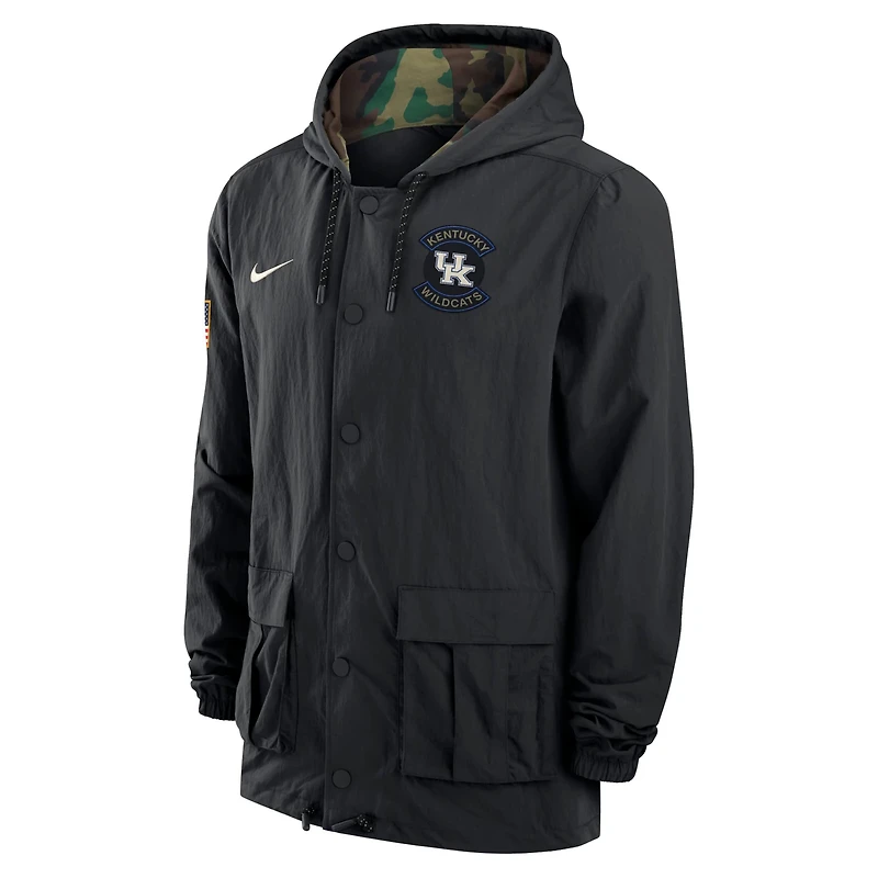 Nike Kentucky Wildcats 2025 NCAA Military Appreciation Full-Snap Jacket