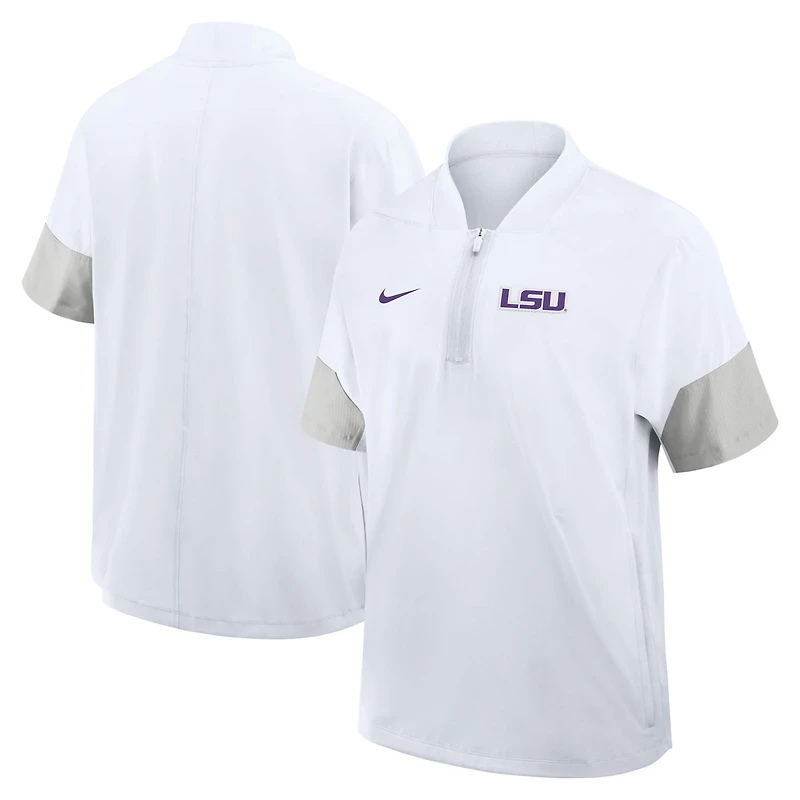 Nike LSU Tigers 2025 Sideline Coaches Lightweight Short Sleeve Jacket