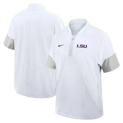 Nike LSU Tigers 2025 Sideline Coaches Lightweight Short Sleeve Jacket