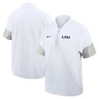 Nike LSU Tigers 2025 Sideline Coaches Lightweight Short Sleeve Jacket