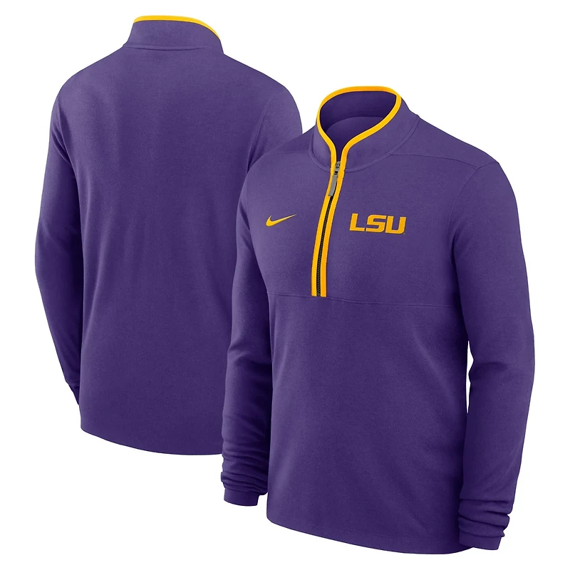 Nike LSU Tigers Courtside Victory Dri-FIT Half-Zip Pullover