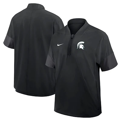 Nike Michigan State Spartans 2025 Sideline Coaches Lightweight Short Sleeve Jacket