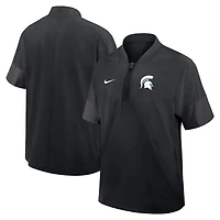 Nike Michigan State Spartans 2025 Sideline Coaches Lightweight Short Sleeve Jacket