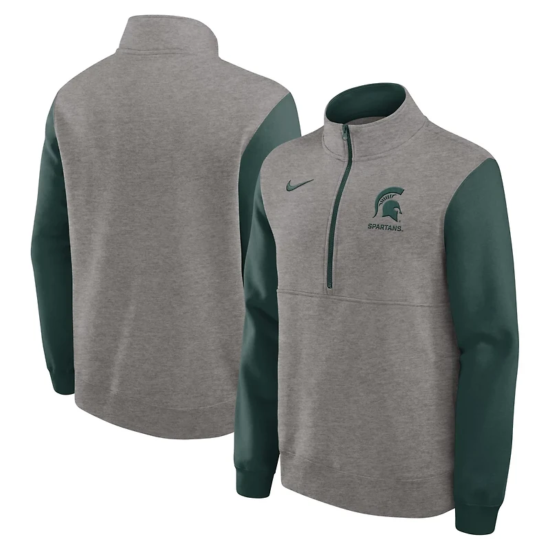 Nike Michigan State Spartans Club Fleece Half-Zip Pullover