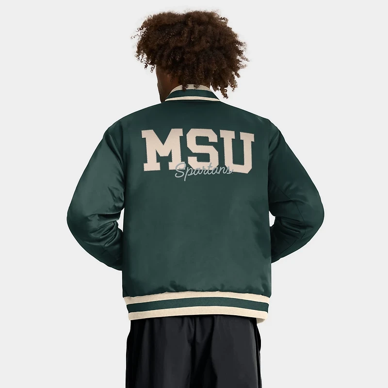 Nike Michigan State Spartans Legacy Full-Snap Bomber Jacket