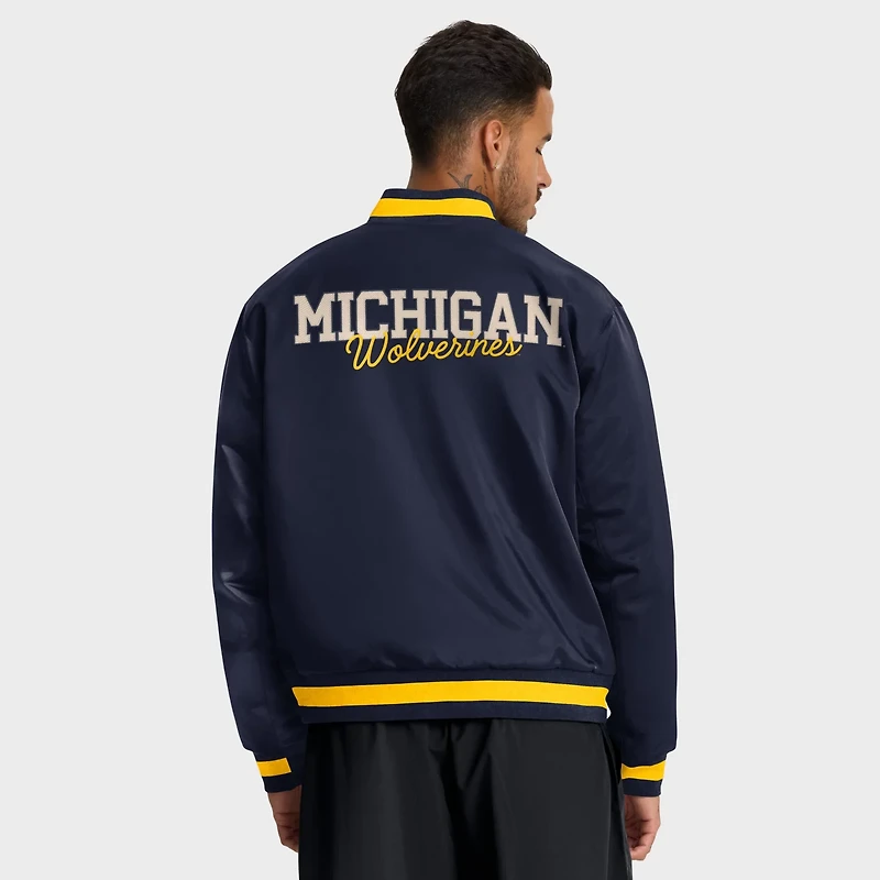 Nike Michigan Wolverines Legacy Full-Snap Bomber Jacket