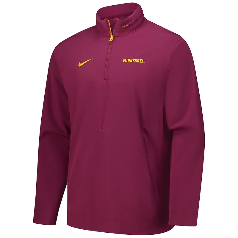 Nike Minnesota Golden Gophers 2024 Sideline Coach Quarter-Zip Hoodie Jacket