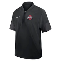 Nike Ohio State Buckeyes 2025 Sideline Coaches Lightweight Short Sleeve Jacket
