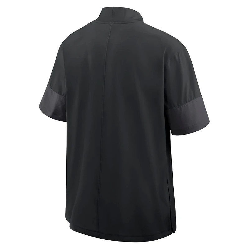 Nike Ohio State Buckeyes 2025 Sideline Coaches Lightweight Short Sleeve Jacket