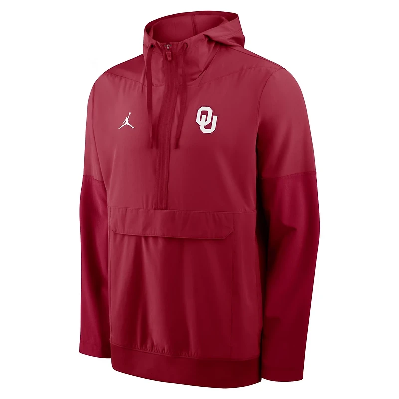 Nike Oklahoma Sooners Anorak Half-Zip Hoodie Jacket