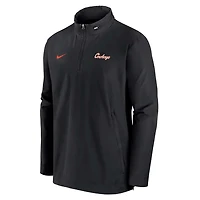 Nike Oklahoma State Cowboys 2024 Sideline Coach Quarter-Zip Hoodie Jacket