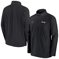 Nike Oklahoma State Cowboys 2024 Sideline Coach Quarter-Zip Hoodie Jacket