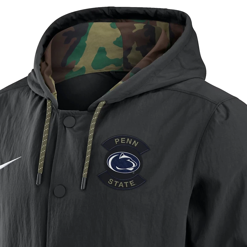 Nike Penn State Nittany Lions 2025 NCAA Military Appreciation Full-Snap Jacket