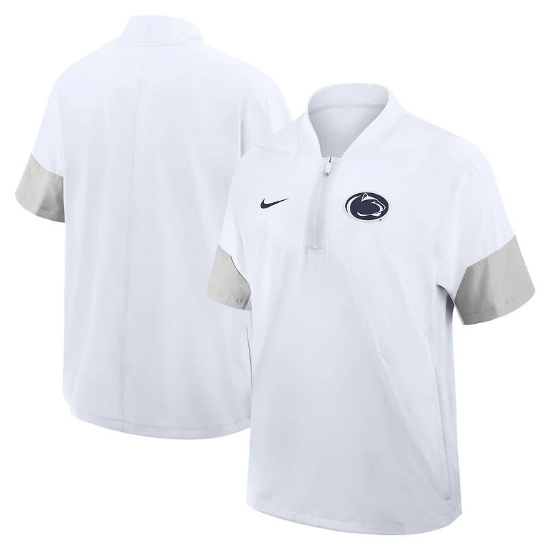 Nike Penn State Nittany Lions 2025 Sideline Coaches Lightweight Short Sleeve Jacket