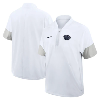 Nike Penn State Nittany Lions 2025 Sideline Coaches Lightweight Short Sleeve Jacket