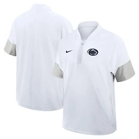 Nike Penn State Nittany Lions 2025 Sideline Coaches Lightweight Short Sleeve Jacket