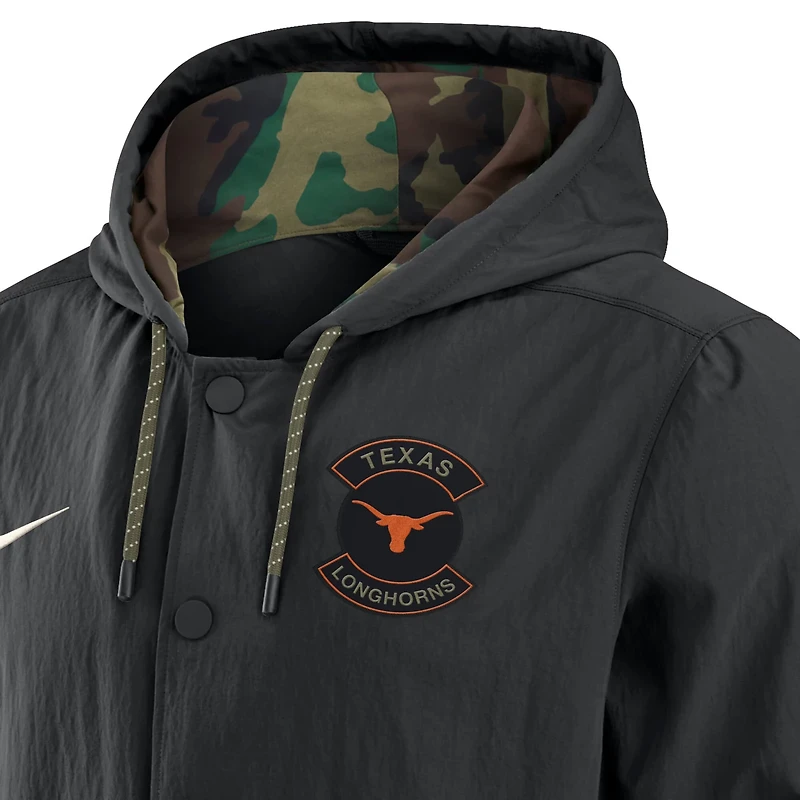 Nike Texas Longhorns 2025 NCAA Military Appreciation Full-Snap Jacket