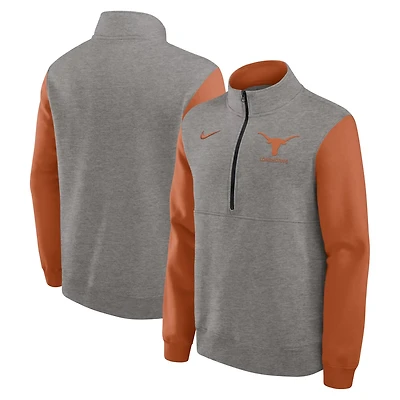 Nike Texas Longhorns Club Fleece Half-Zip Pullover