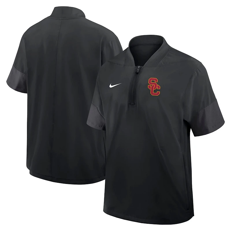 Nike USC Trojans 2025 Sideline Coaches Lightweight Short Sleeve Jacket