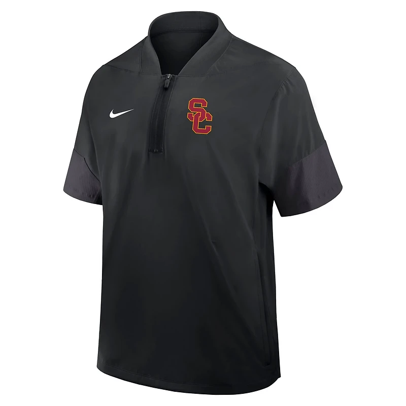 Nike USC Trojans 2025 Sideline Coaches Lightweight Short Sleeve Jacket