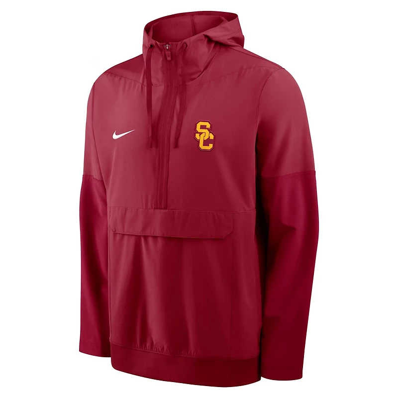 Nike USC Trojans Anorak Half-Zip Hoodie Jacket