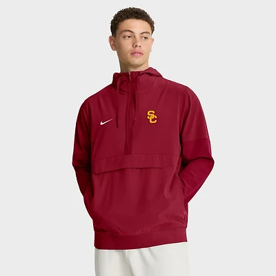 Nike USC Trojans Anorak Half-Zip Hoodie Jacket