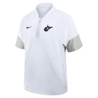 Nike West Virginia Mountaineers 2025 Sideline Coaches Lightweight Short Sleeve Jacket