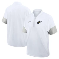Nike West Virginia Mountaineers 2025 Sideline Coaches Lightweight Short Sleeve Jacket