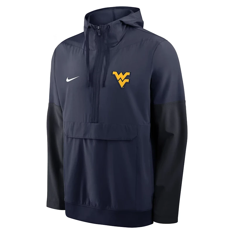 Nike West Virginia Mountaineers Anorak Half-Zip Hoodie Jacket