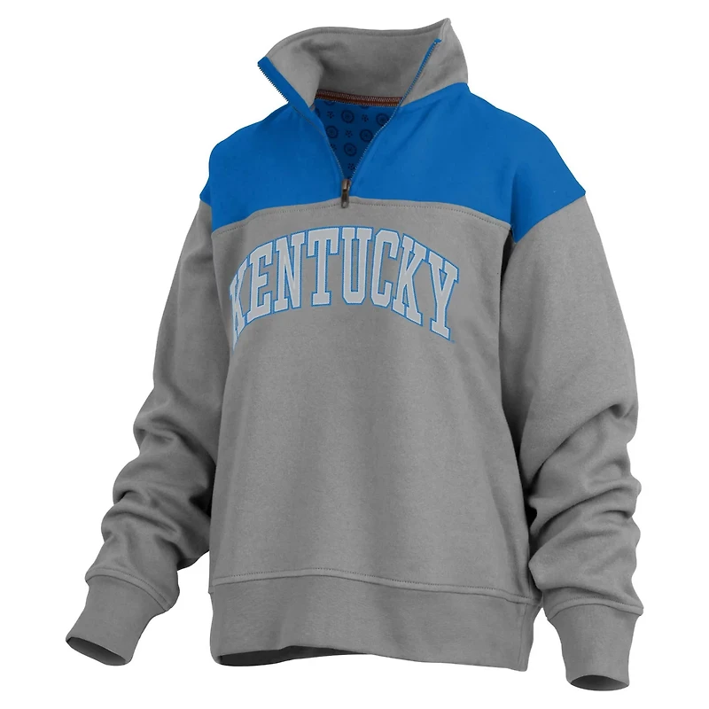 Pressbox Kentucky Wildcats Avon Fleece Quarter-Zip Jacket