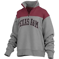 Pressbox Texas AM Aggies Avon Fleece Quarter-Zip Jacket