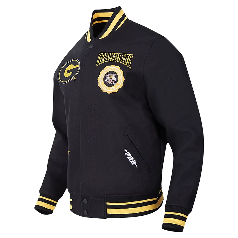 Pro Standard Grambling Tigers Crest Wool Full-Zip Jacket