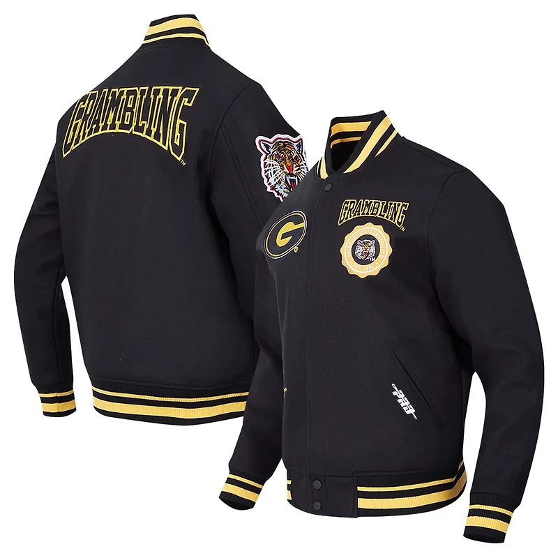 Pro Standard Grambling Tigers Crest Wool Full-Zip Jacket