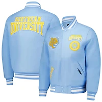 Pro Standard Light Southern University Jaguars Crest Wool Full-Zip Jacket