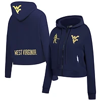 Pro Standard West Virginia Mountaineers Game Day Sequin Full-Zip Hooded Jacket