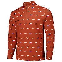 Texas Longhorns Icons Tri-Blend Half-Zip Jacket