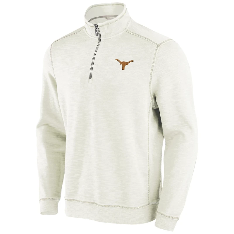 Tommy Bahama Texas Longhorns Tobago Bay Half-Zip Tri-Blend Top