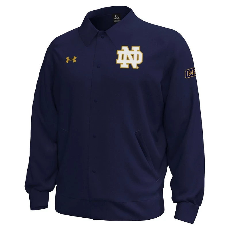 Under Armour Notre Dame Fighting Irish Gameday Icon Full-Snap Fleece Jacket