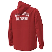 Under Armour Wisconsin Badgers 1980 Throwback Unstoppable Fleece Full-Zip Jacket