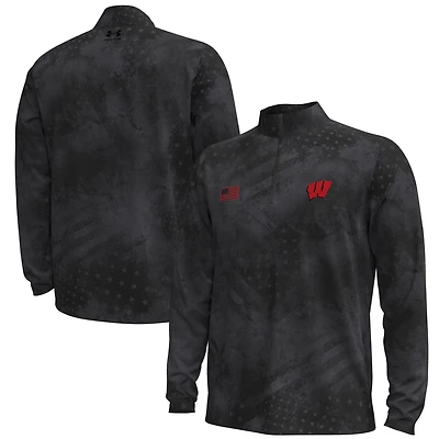 Under Armour Wisconsin Badgers Freedom Collection ArmorFuse Half-Zip Top