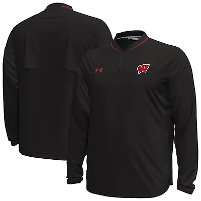 Under Armour Wisconsin Badgers Motivate Long Sleeve Quarter-Zip Jacket