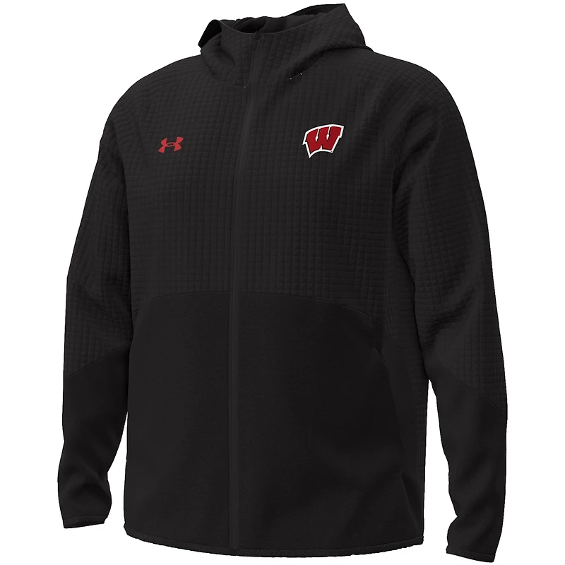 Under Armour Wisconsin Badgers Unstoppable Raglan Full-Zip Jacket